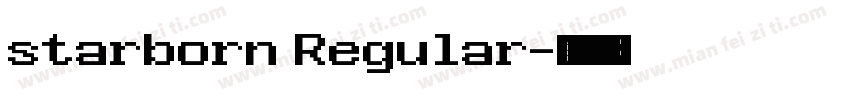 starborn Regular字体转换